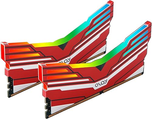 Miniatura 9 de OLOy DDR4 RAM 64 GB (2 x 32 GB) Warhawk Aura Sync RGB 3200 MHz CL16 1.35V 288-Pin Desktop Gaming UDIMM (MD4U3232161DCWDA)