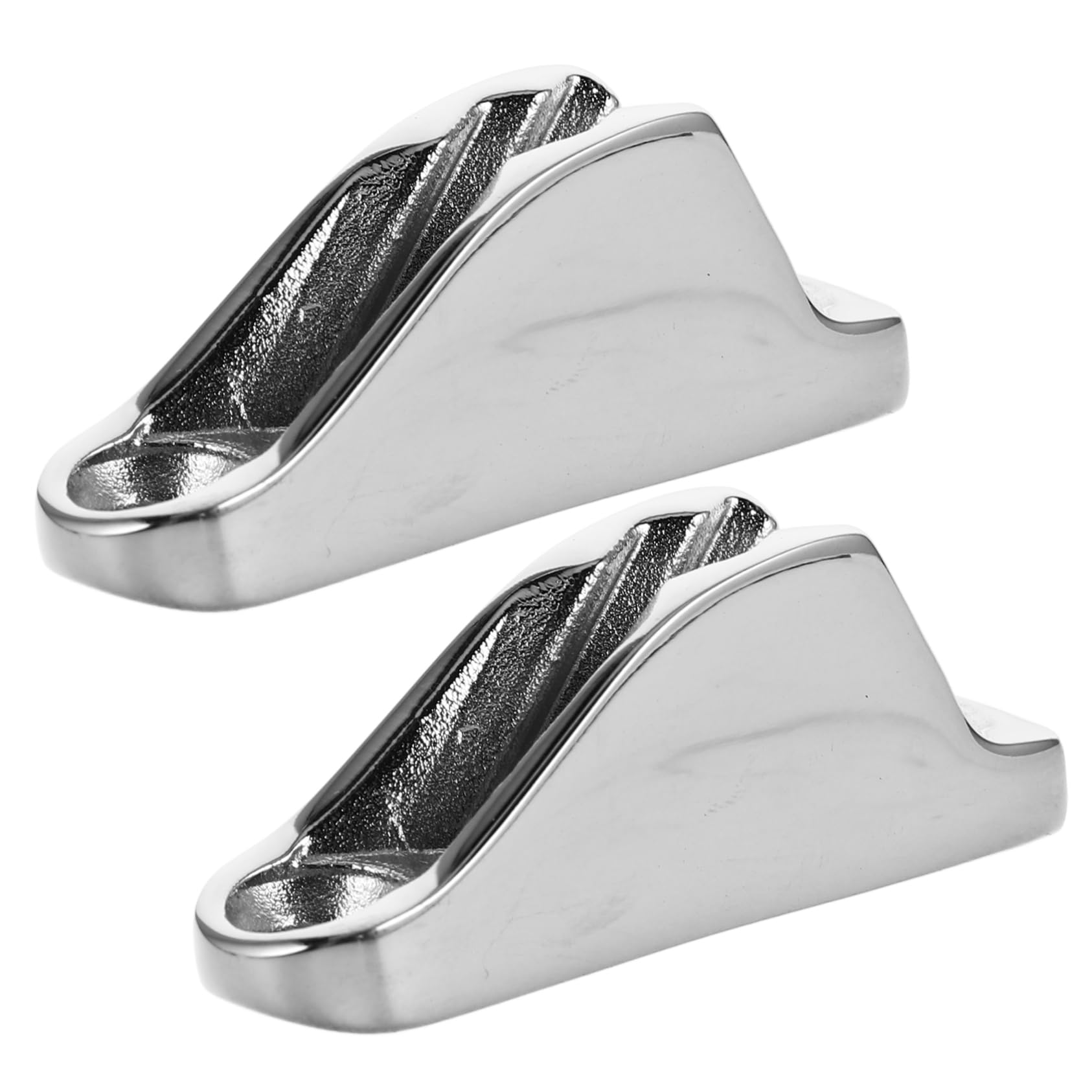 KOMBIUDA Stainless Steel Boat Cleat Clamp Cleat Rope Tightener Boat Flush Pull Hatch Latch Marine Accessories