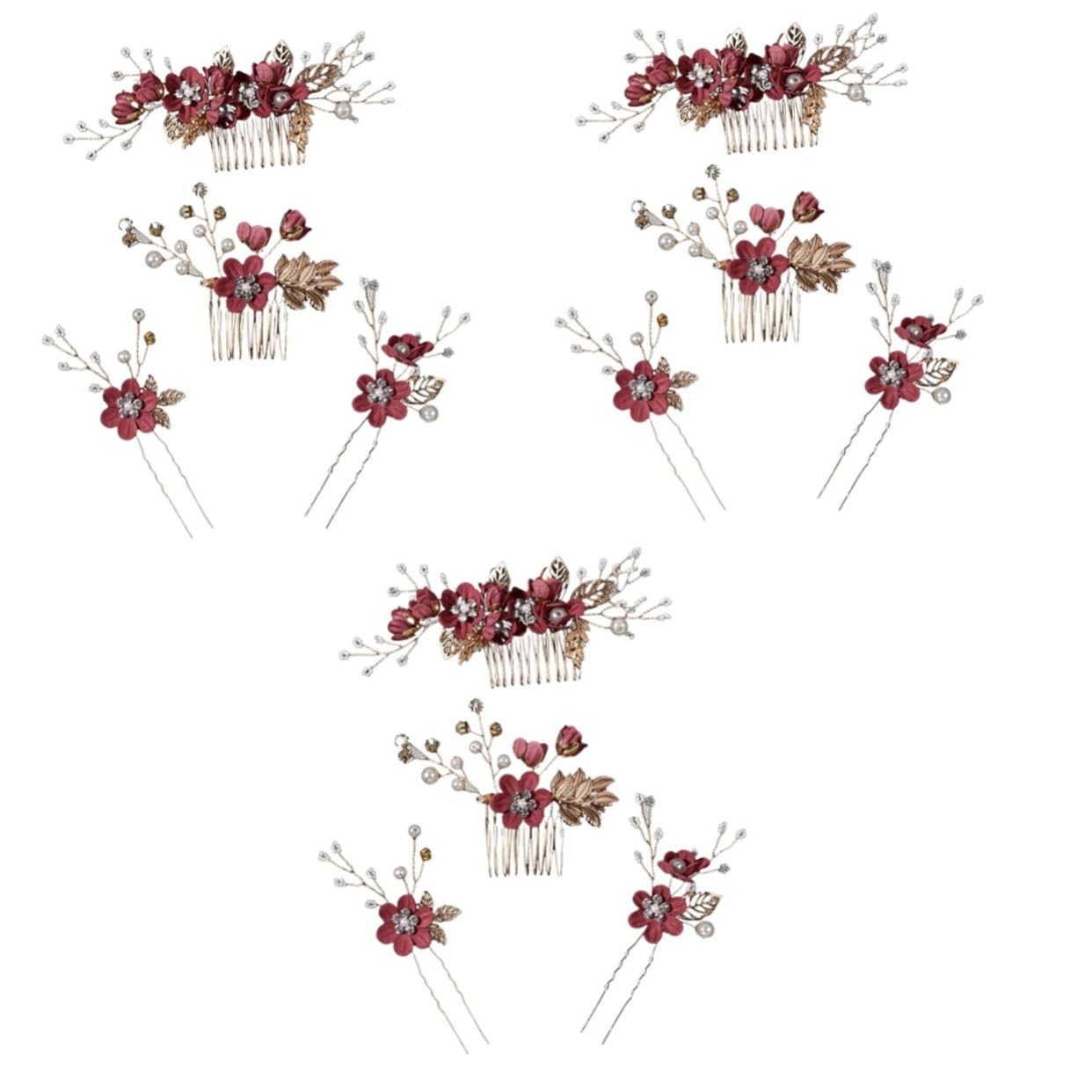ABOOFAN 3sets Pettine Per Decorativi Accessori Per Matrimoni e Cerimonie Accessori Per e Damigelle