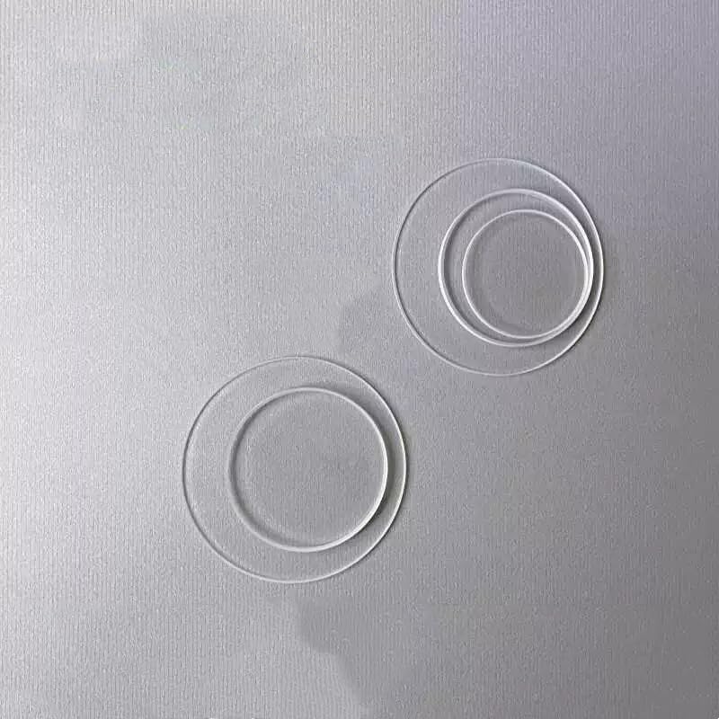 High-Quality 1mm Thick Optical-Grade Fused Silica Wafer - Quartz Glass Disk, Pack of 10 (3mm to 100mm Diameter)(10mm)
