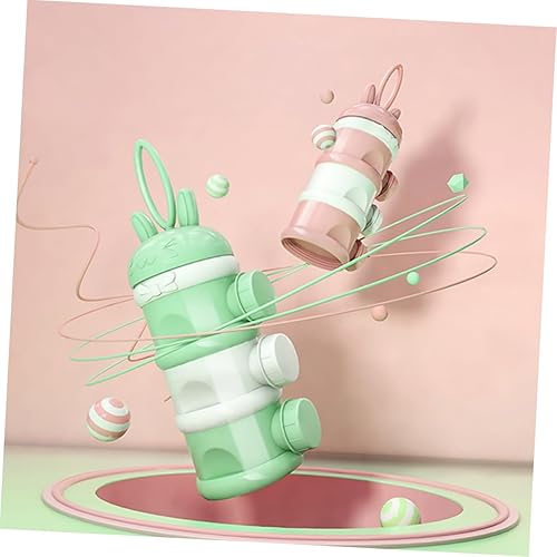 Miniatura 7 de Caja portátil de leche en polvo, mini contenedor de almacenamiento de alimentos para viaje, material de PP, dispensador de fórmula a prueba de