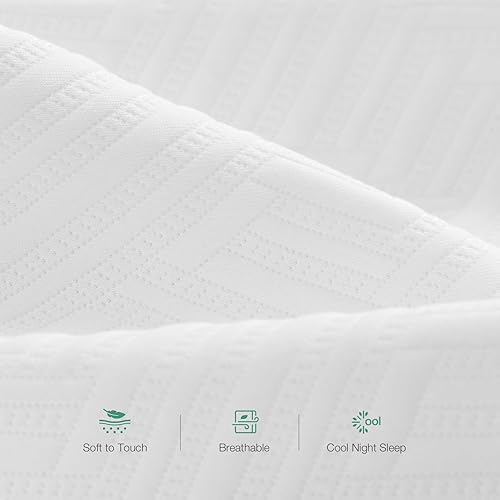 Miniatura 4 de Novilla Colchón tamaño King de espuma viscoelástica de gel de 12 pulgadas, para aliviar la presión y dormir por la noche fresca, colchón suave King