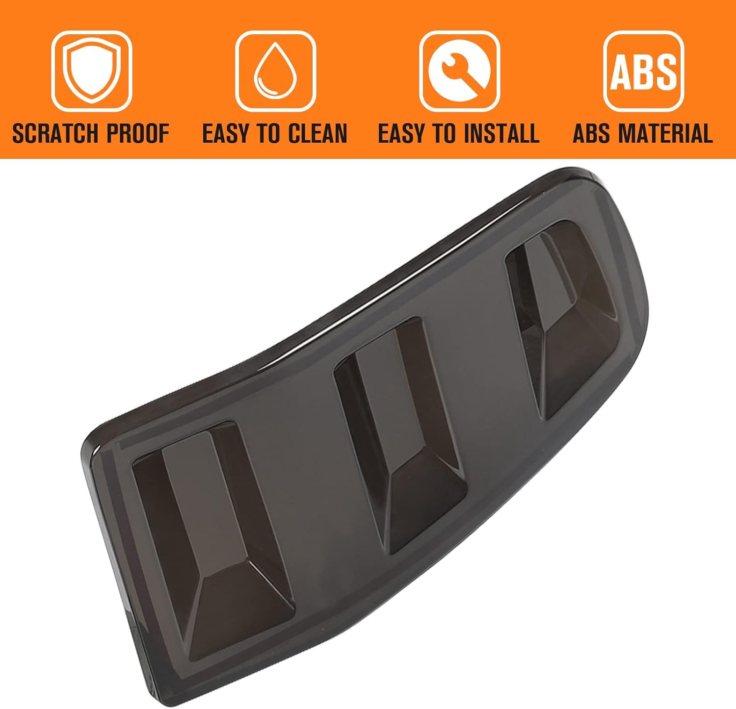 JeCar Smoked Tail Light Cover Trim Guards for Ford Mustang 2013 2014