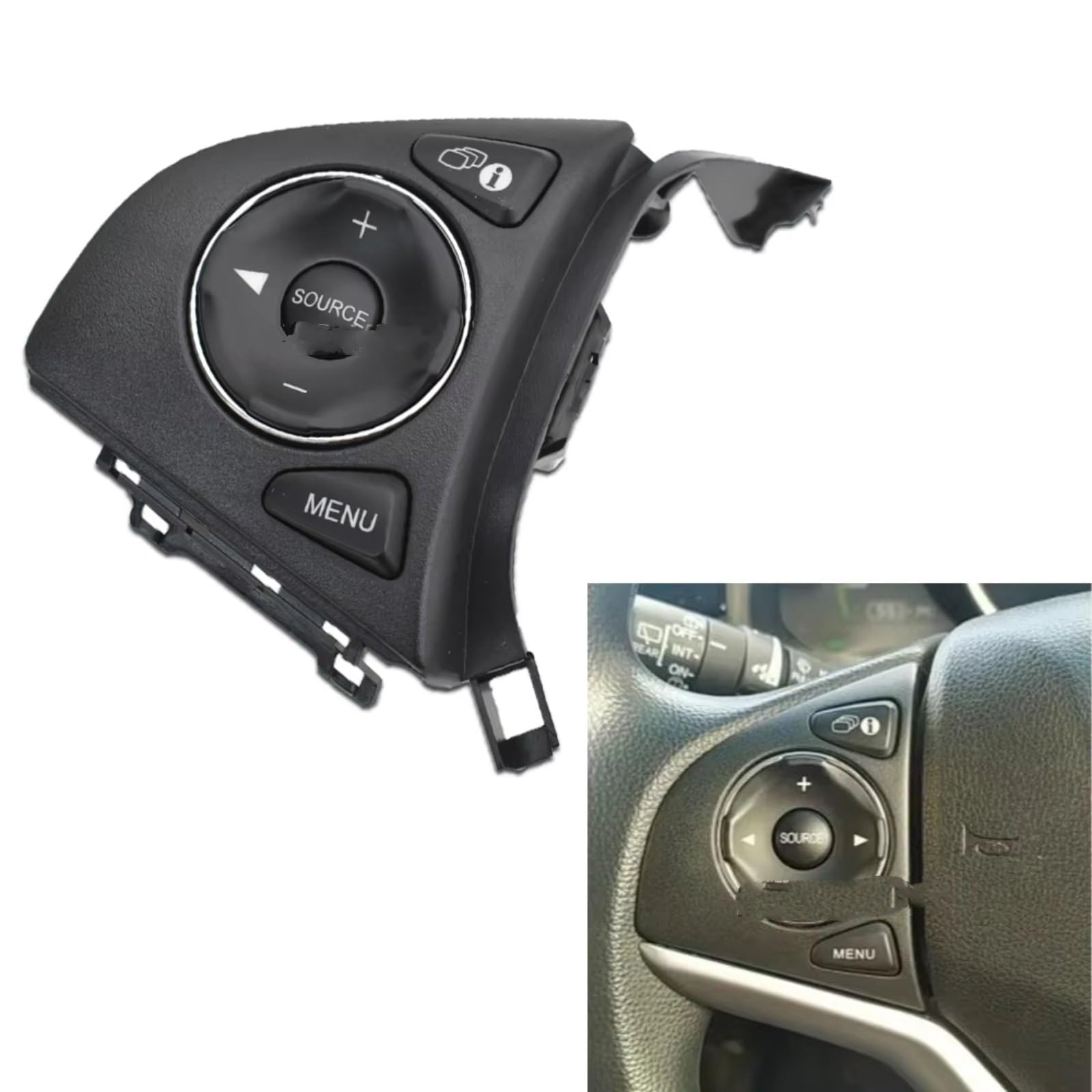 Compatible Con Fit 2015-2018 Interruptor De Audio Control Remoto Control De Crucero Botones Controles Del Volante Interior Del Automóvil Piezas volante(Left-wire)