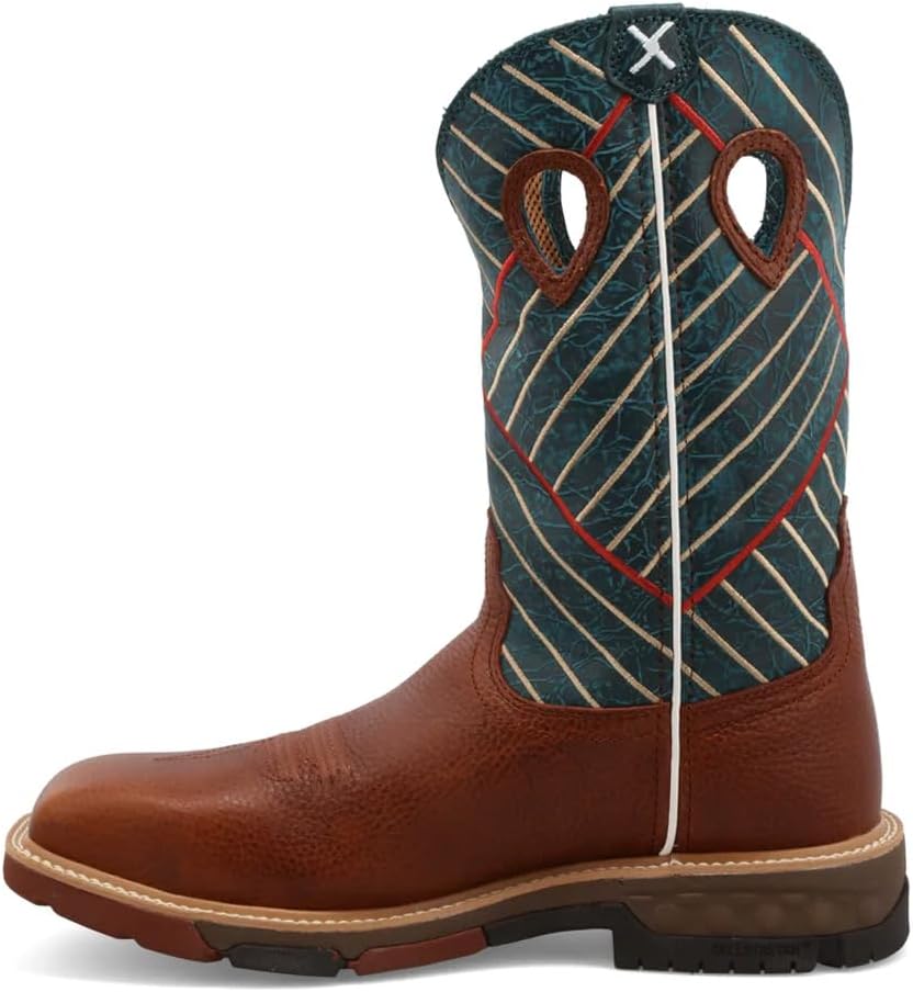 Twisted X Men's 12" Western Work Boot, Cognac 10 EE - Image 3