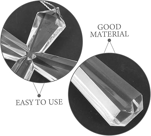 Miniatura 9 de Operitacx Adorno de cruz pequeña, decoración única para colgar en el árbol de Navidad, diseño elegante y delicado para el hogar y decoración