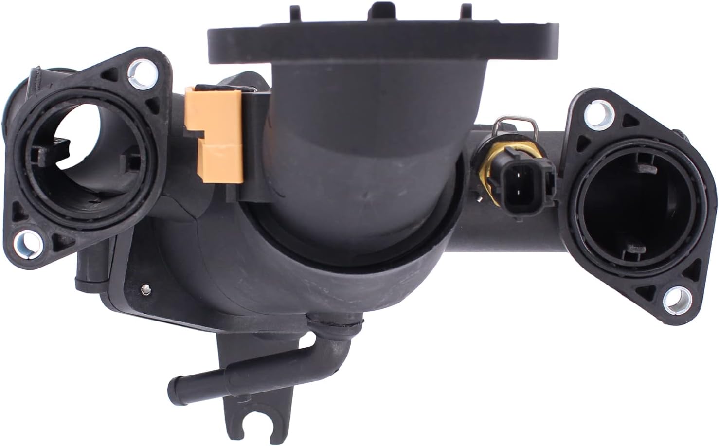 NewYall 4.2L/5.0L Engine Coolant Thermostat Housing Assembly for Jaguar XF 09-10, S-Type 06-08, Super V8/XJR 06-09, Vanden Plas/XJ8 04-09, XK/XKR 07-09, XK8 03-06