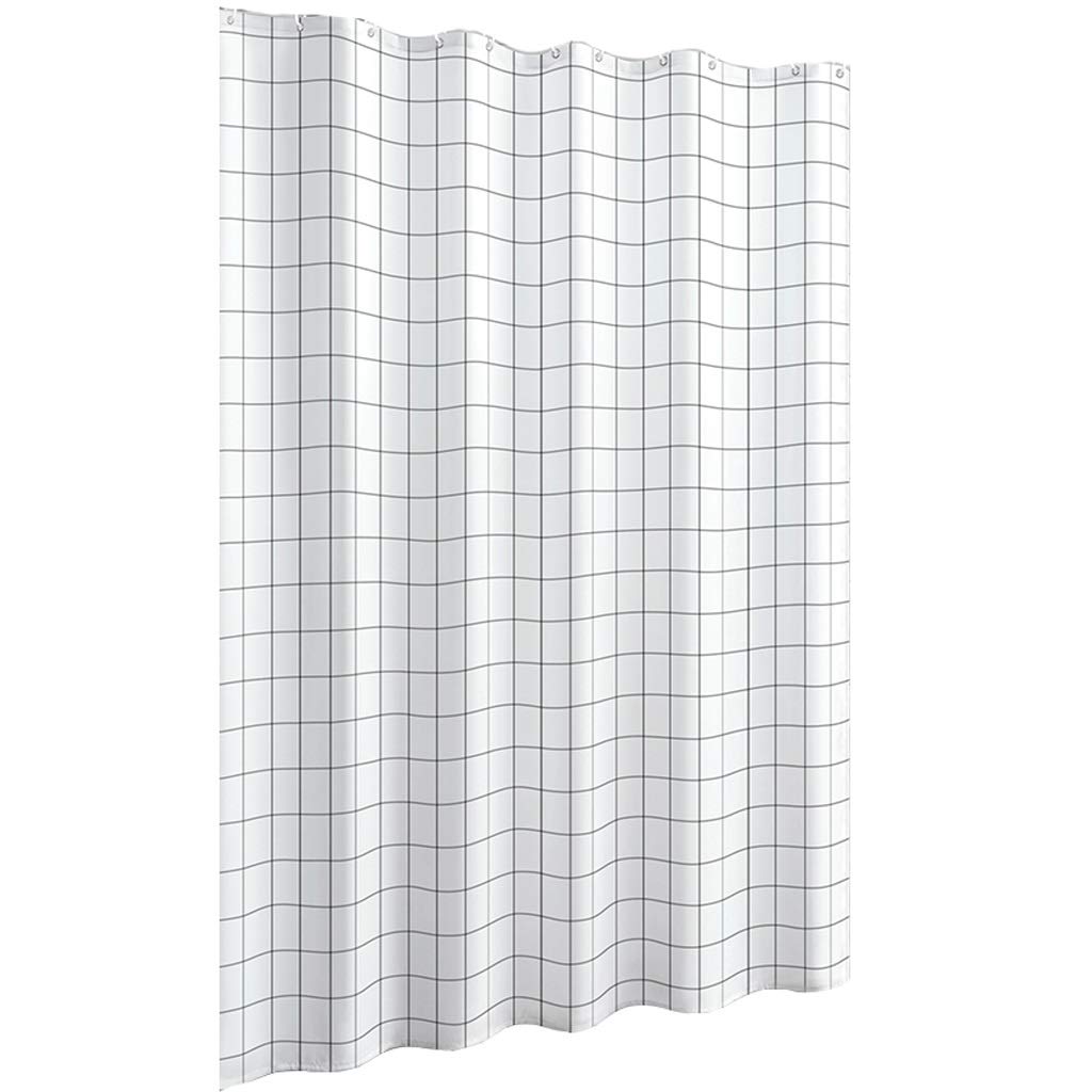 Rideau de douche en tissu premium occultant blanc rideau cloison imperméable