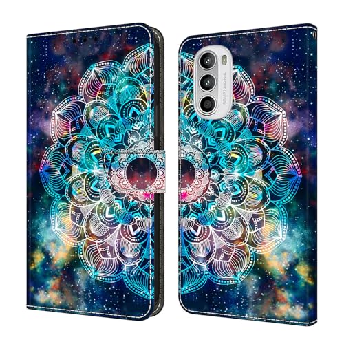 Étui iPhone 15 Pro rabat magnétique housse cuir motif peint fleur portefeuille