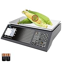 Vista 1 de ACLAS Báscula de computación de precio digital NTEP certificada legal para el comercio 60 libras 0.02 libras Báscula comercial al por menor