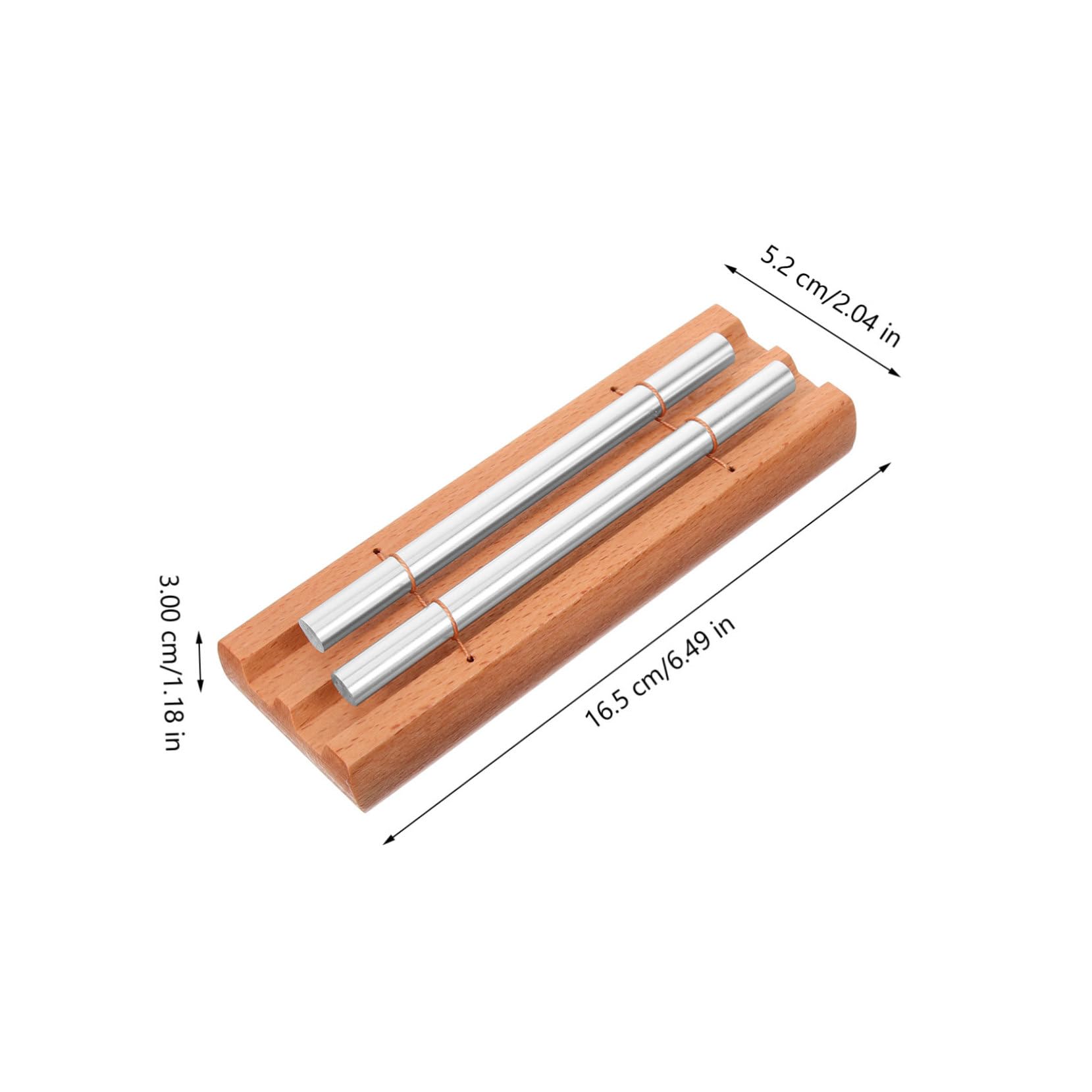 Gogogmee Chime Instrument Set 2 Meditation Chimes with Mallets Perfect for Classroom Meeting Meditation
