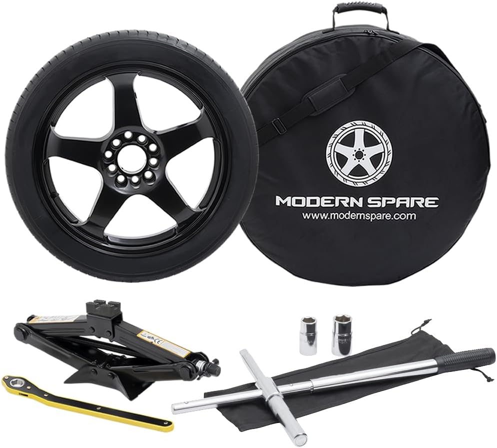 Modern Spare Complete Compact Spare Tire kit With Carrying Case - Fits 2010-2015 Chevrolet Camaro SS Models