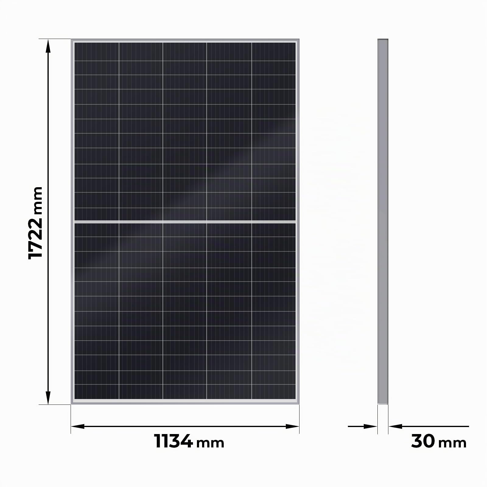 SUNNIVA® 900W Balkonkraftwerk 800W komplett Steckdose - Astro Energy 800W Wechselrichter - PV Solaranlage Komplettset - 2x 450W Solarmodule - inkl. 5m Kabel - Bluetooth WIFI