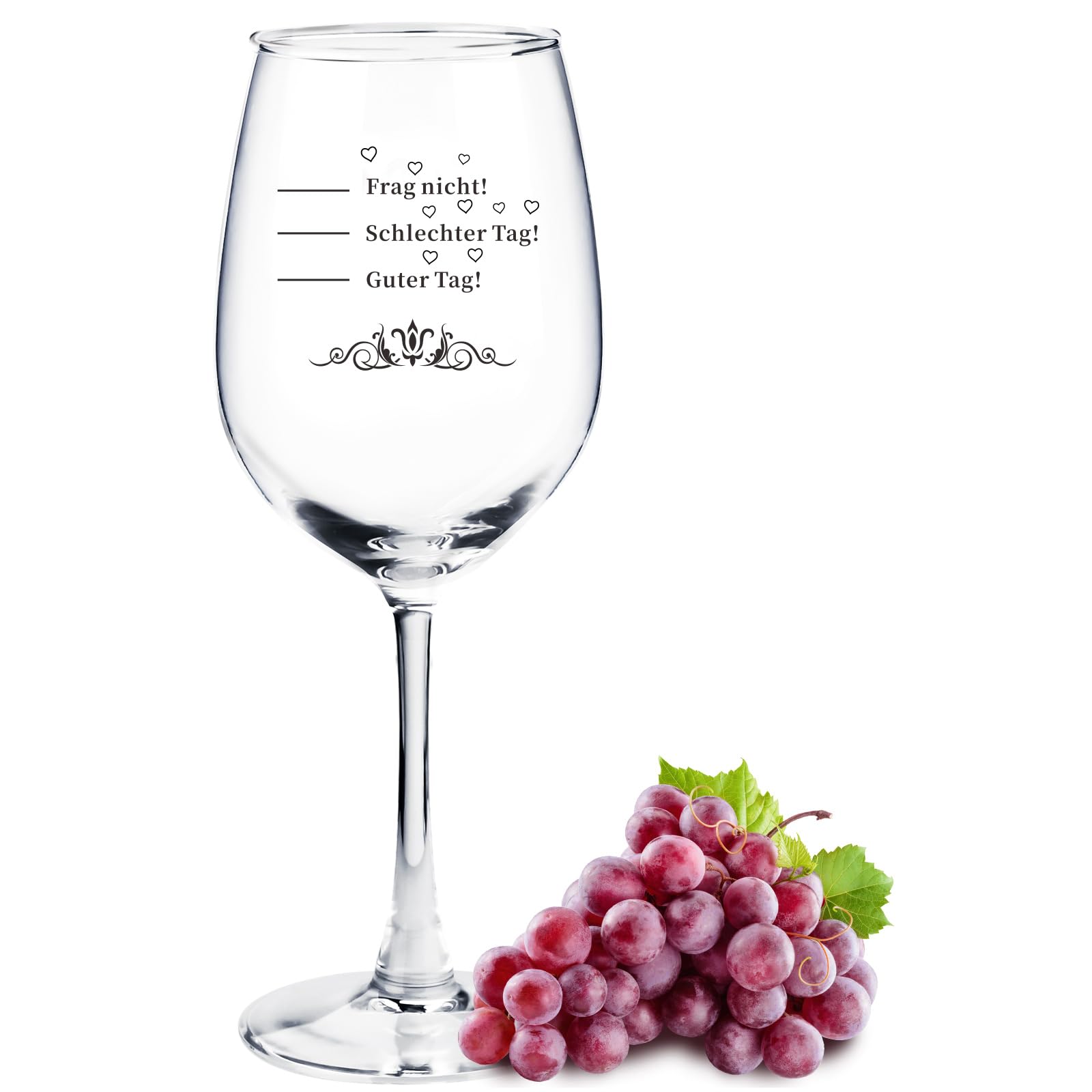 Muttertagsgeschenke für Mama,Lustige Geschenke Weinglas mit Gravur,Muttertagsgeschenke für Frauen Männer auf Geburtstage Weihnachten-Frag nicht! Schlechter Tag ! Guter Tag!