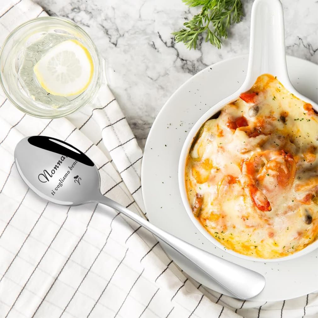 Cuillère Gravée Maman Cuillère Gravée Cadeau Maman | Acier Inoxydable | Message Personnalisable | Pour Thé/Café Cadeau Maman Anniversaire