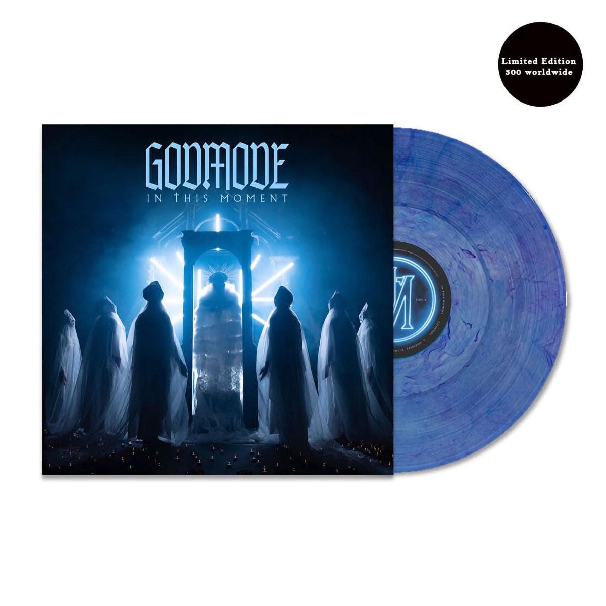 In This Moment - Godmode Exclusive Limited Edition Blue Marbled Colored Vinyl LP Record #300 Copies