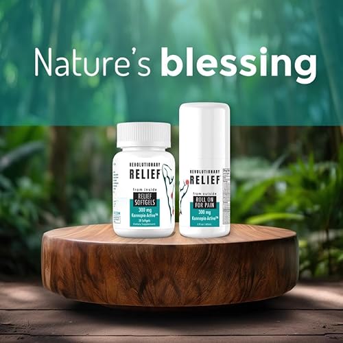 Miniatura 8 de Revolution Relief Duo - 30 cápsulas blandas y 1 barra enrollable con 230400 mg de extractos de cáñamo naturales (300 mg de Kannopia Active)