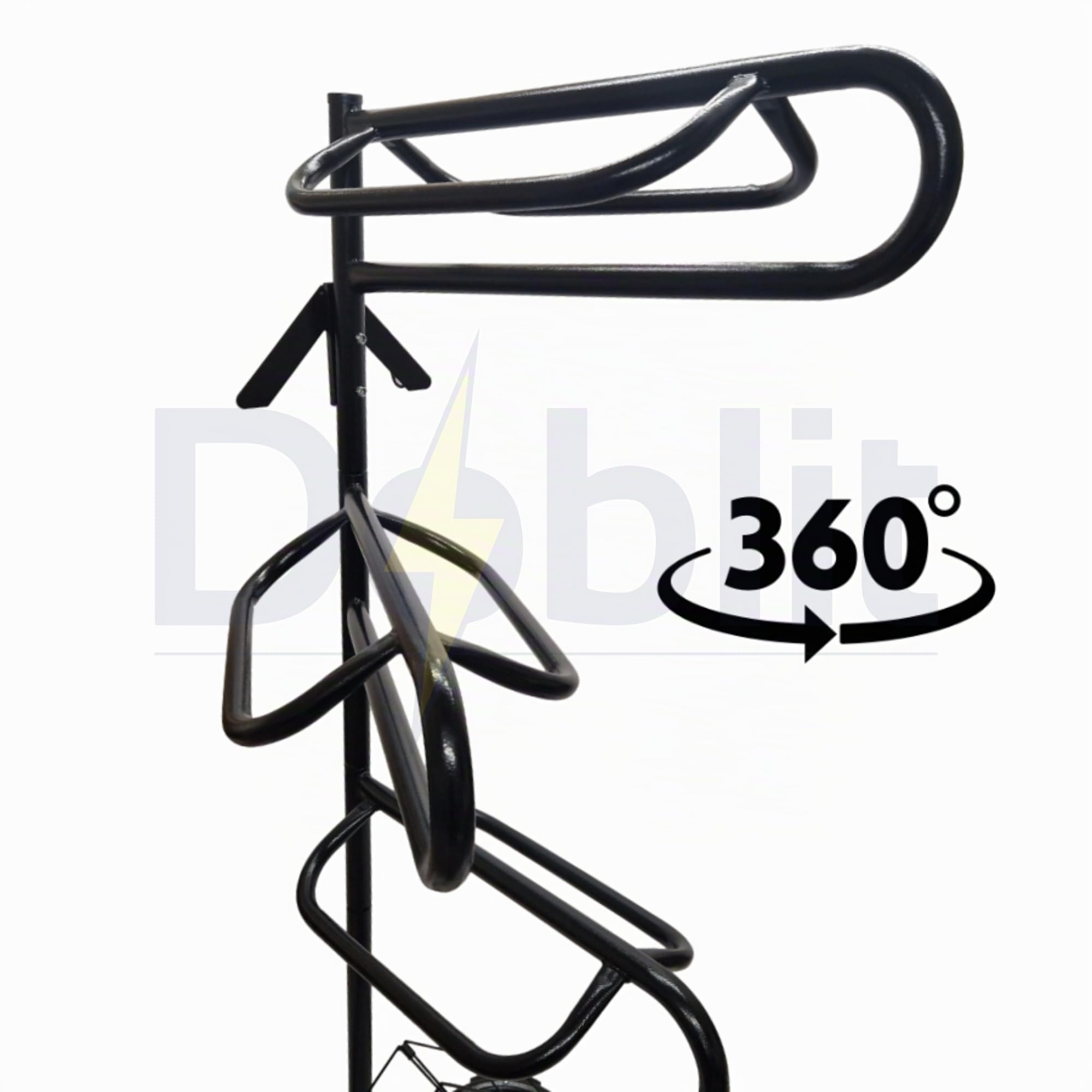 Soporte para silla de montar de caballo 3 niveles con ganchos de brida y manta ventilada secadora de acero Pony equino equino equestrian