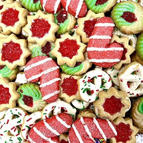 Best Cookies - 3 Lb. Gourmet Christmas Cookies Platter With 75+ Cookies, Christmas Gift Baskets, Christmas Basket Of Assortment Cookies For Christmas Holiday Him & Her Cookie Gifts #TOP2
