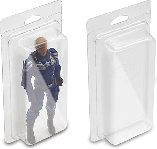 SIXPOINTS Action Figure Display Case - Inspired Blister Clamshell Protective Case,Compatible with Small Loose 3.75