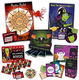 UKPG Halloween Party Games | 5 GAMES BUNDLE | five Halloween games included for Halloween, Halloween Party Supplies, Halloween Decoration