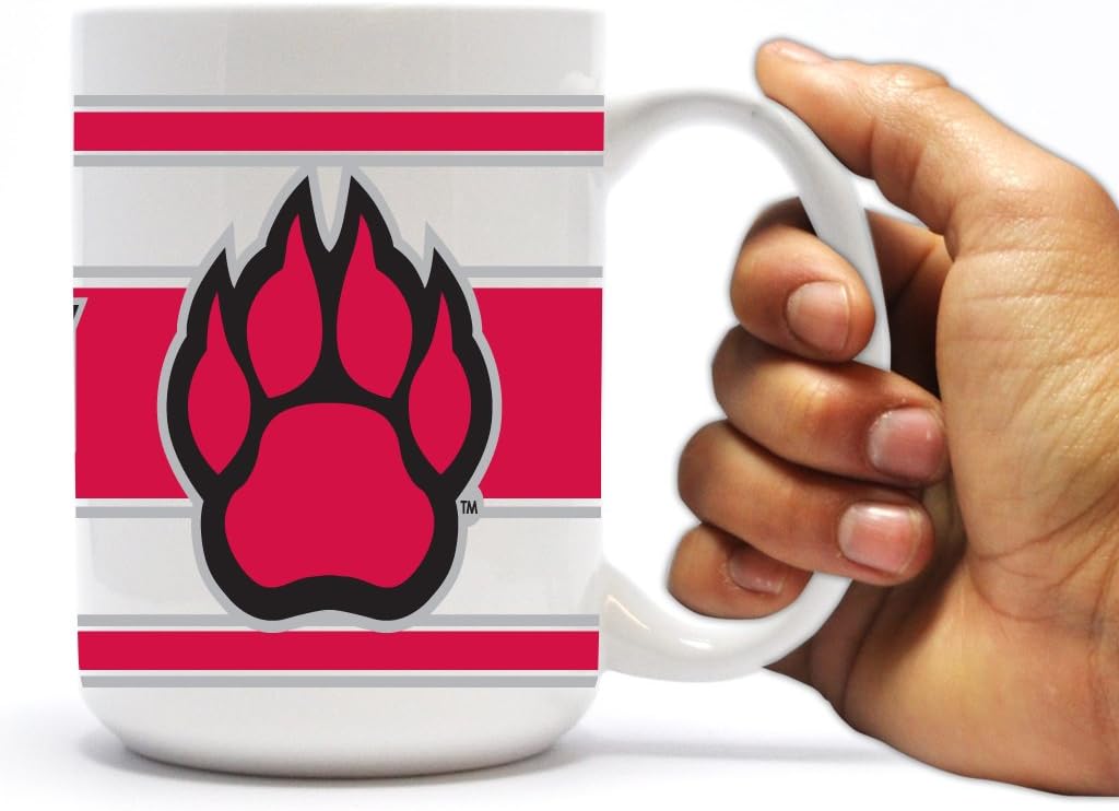 VictoryStore Ceramic Mugs - Northern Illinois University, Stripes Coffee Mug, 15 ounces