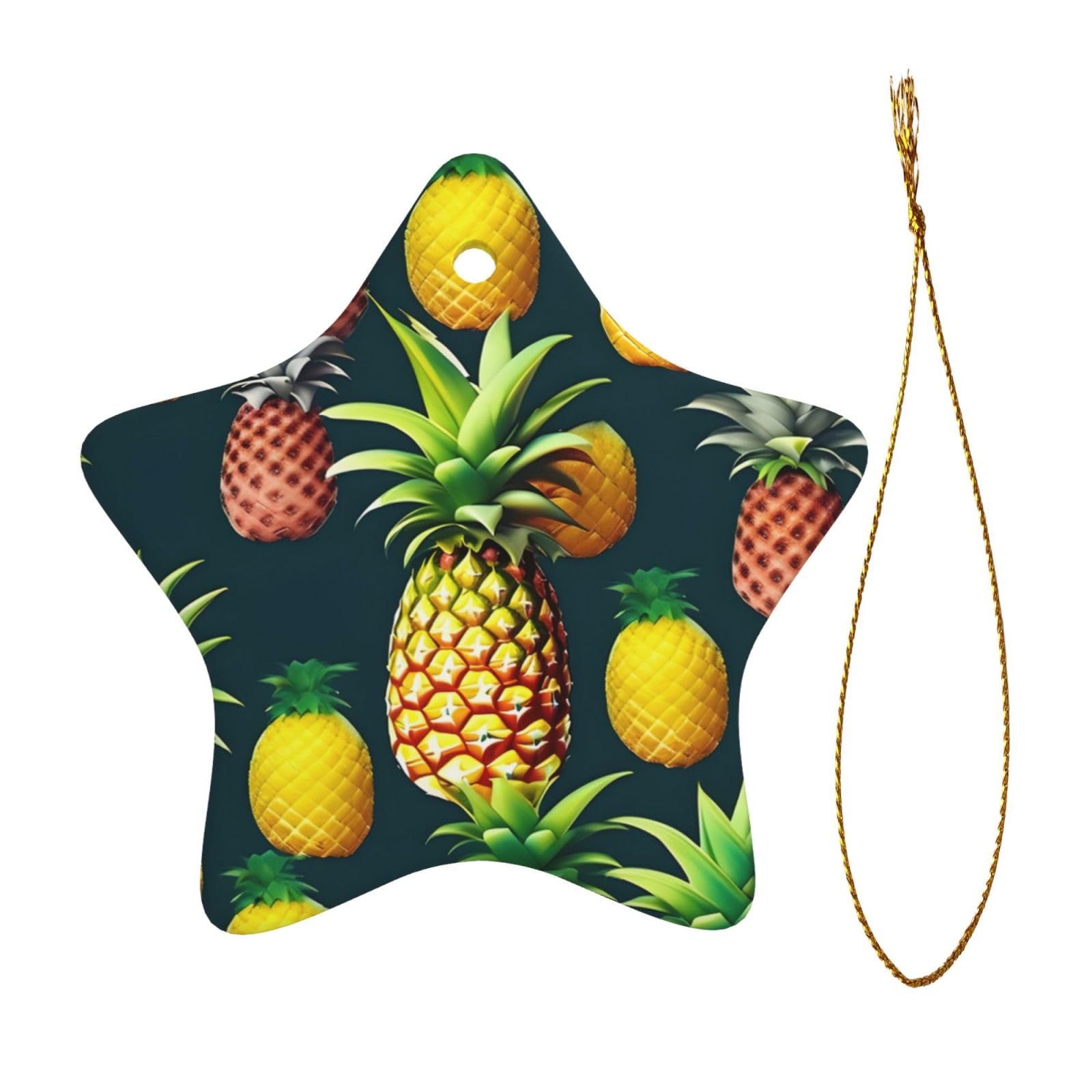 Amazon.de: Tropische Frchte Ananas Premium Keramik Weihnachtsstern  Ornament  Ideale Party-Dekoration & Weihnachtsanhnger