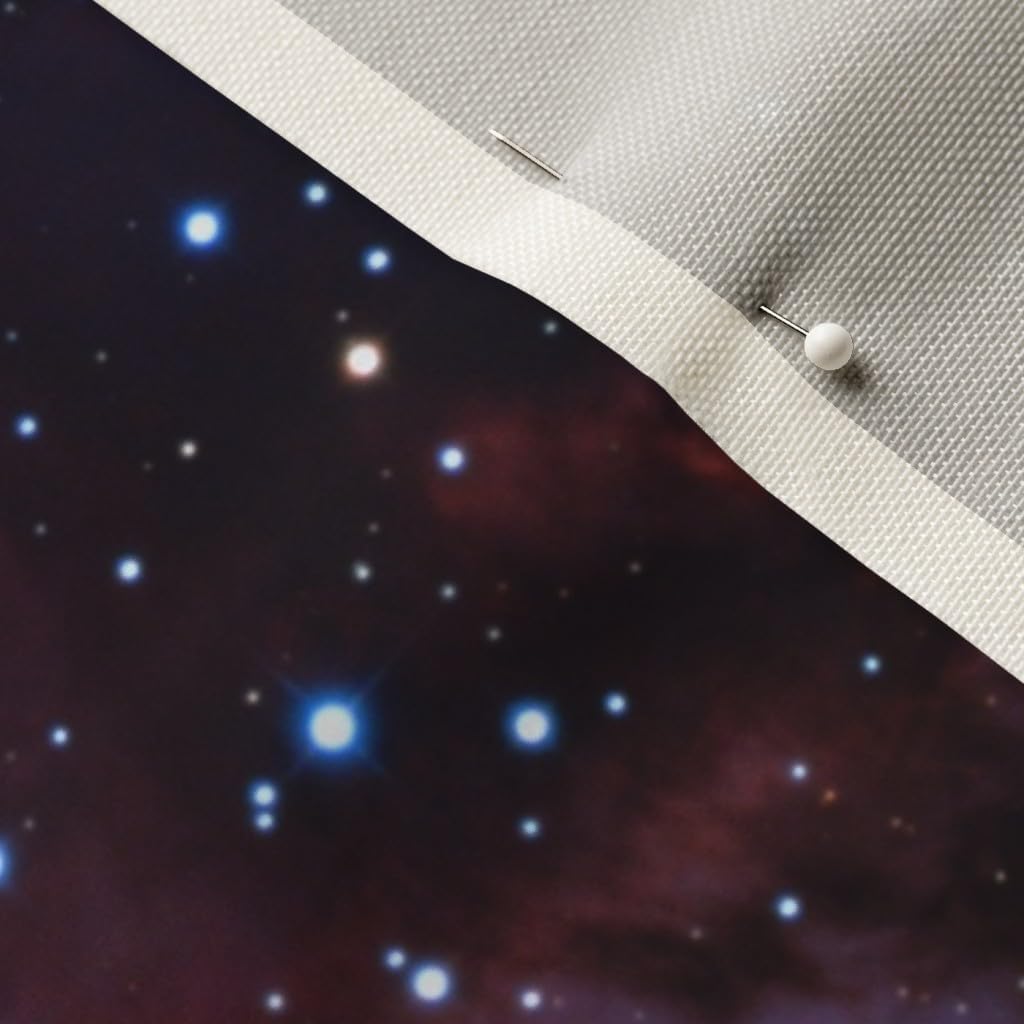 Spoonflower Fabric - Carina Nebula, Purple, Galaxy, Sky, Cosmos, Stars, Galactic, Cosmic, Printed on Upholstery Velvet Fabric Fat Quarter - Upholstery Home Decor Bottomweight Apparel
