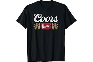 Official Coors Beer Logo T-Shirt for Men: Classic Banquet Beer Centered Logo