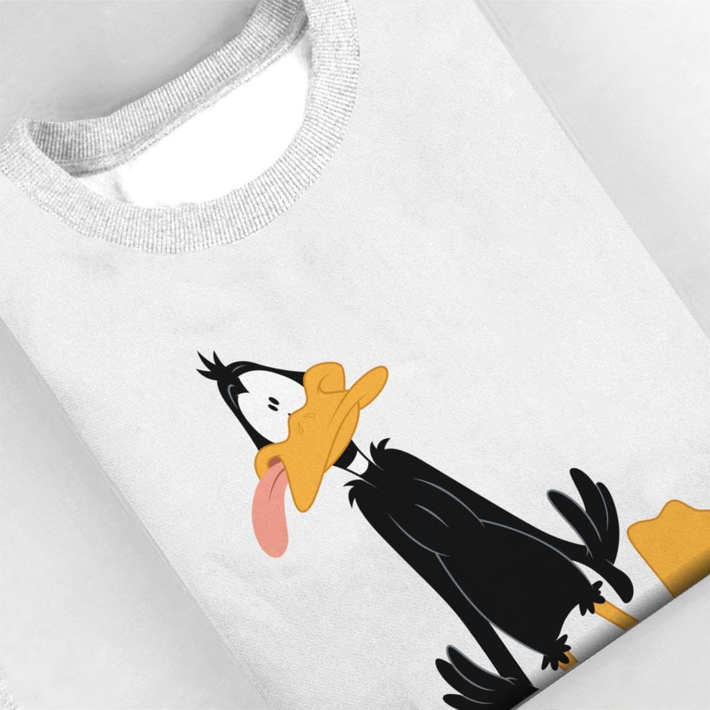 All+Every Looney Tunes Daffy Duck Dumbstruck bluza damska, biały, M