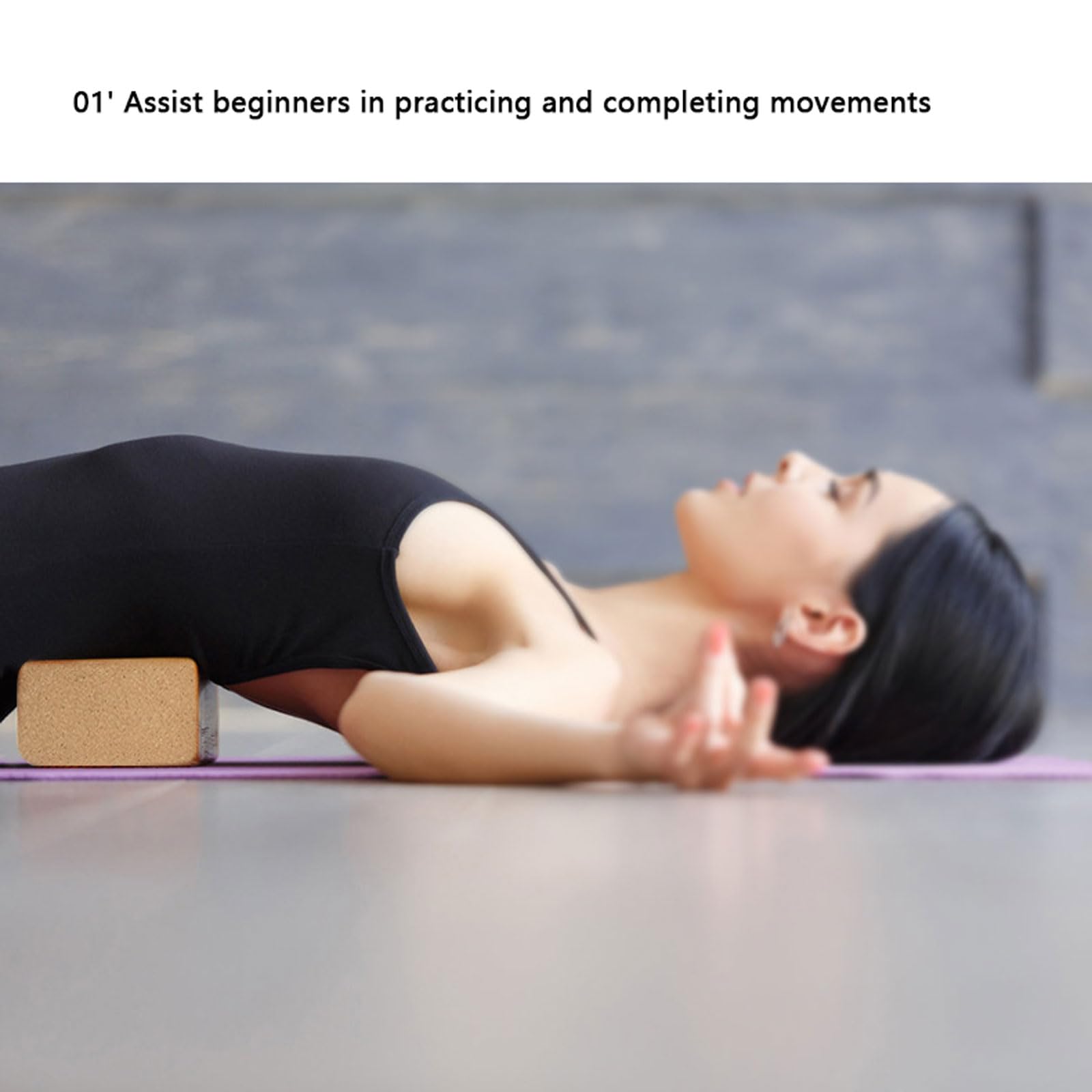 Juego de 2 bloques de yoga de corcho 100% natural –Flor de datura también para principiantes,meditación y pilates,accesorios de fitness,ayuda para regeneración,espalda,estiramientos y bloqueos,dos
