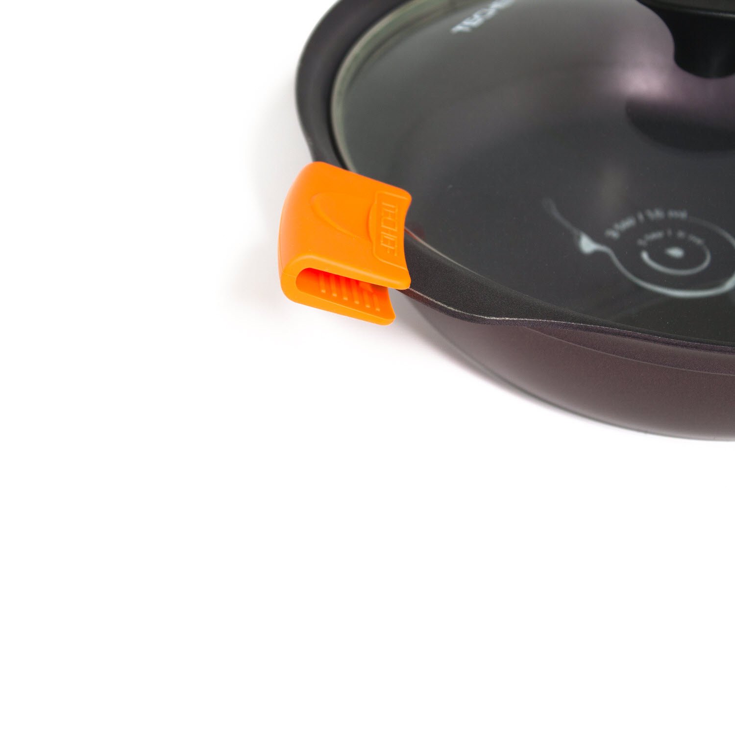 Soportes de silicona para ollas, agarres de pellizco, manoplas para horno (naranja, juego de 2) 7