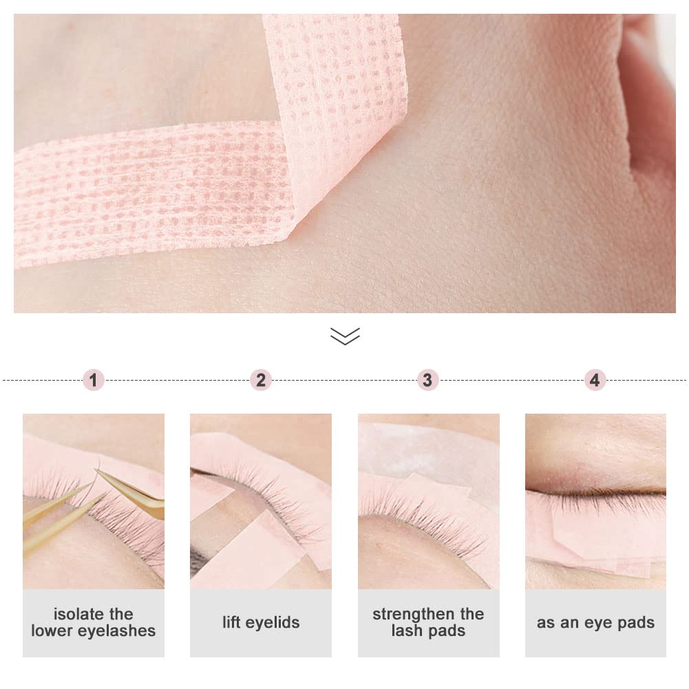 Lunamoon 6 Rolls Eyelash Tape, Pink Insulation Micropore Lash Tape for Eyelash Extension - Image 4