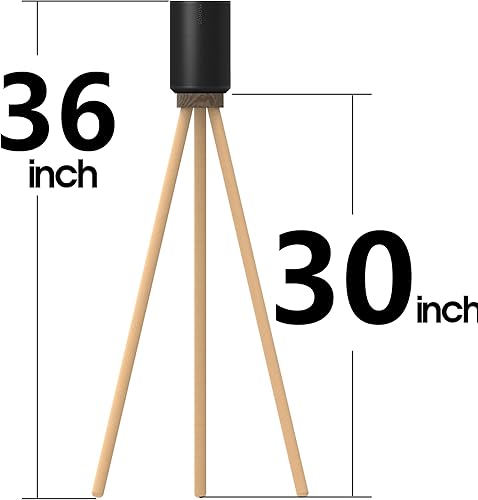 Miniatura 10 de Soporte de escritorio de madera para Sonos Era 100 Soporte de altavoz de escritorio - Sonos Era 100 Soporte para mesa, el soporte puede almacenar el