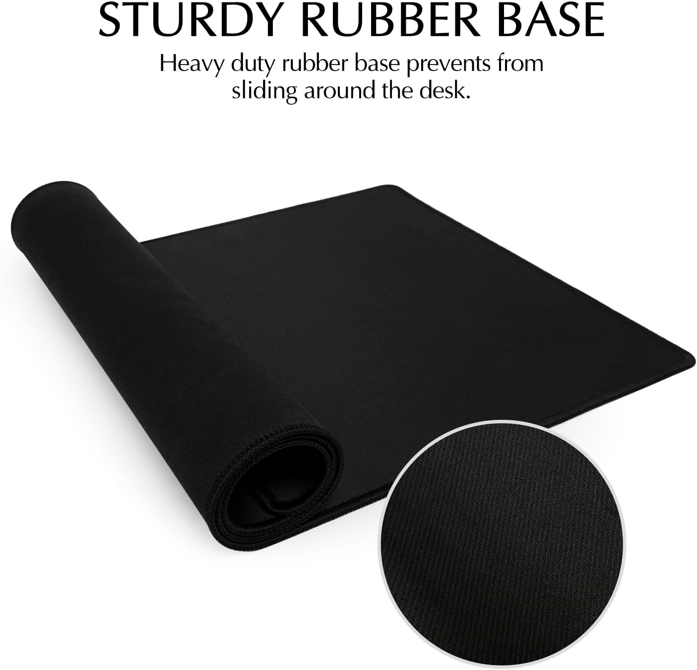 JIALONG Large Gaming Mouse Pad, Extended Mousepad with Black Stitched Edges, XXL Desk Mat, Big Computer Keyboard Mat for Gaming and Office, 35.4 x 15.7 inches