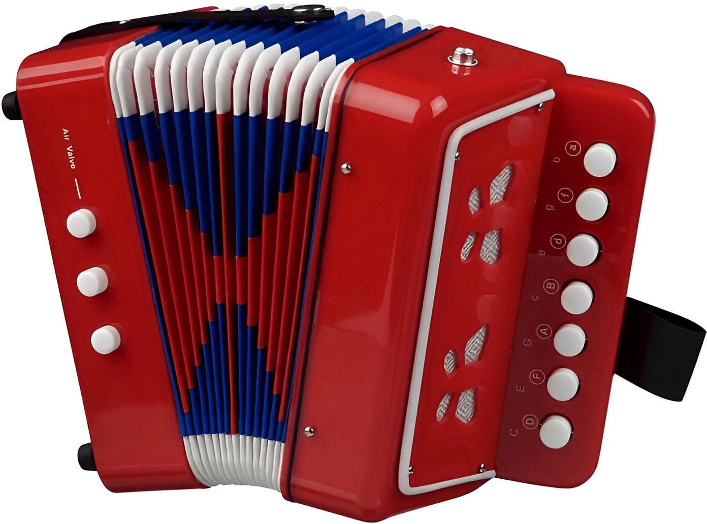 Acordeón 10 Teclas Instrumento Musical de Madera para Niños desde 3 Años