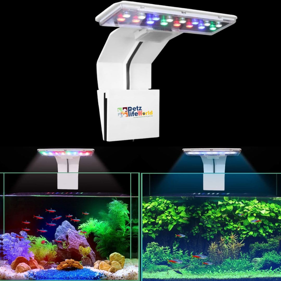 VAYINATO® 5W (X3) Super Slim Aquarium Fish Tank Light | Suitable for 2 Feet Tank (Fit for 6mm Glass Thickness) | 3 Colour Mode | White (B0CKMSXZSP) Amazon Price History, Amazon Price Tracker