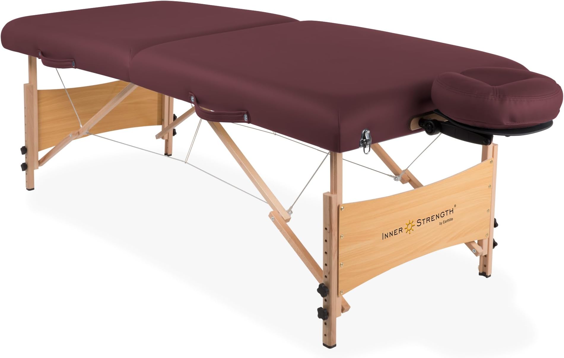 INNER STRENGTH Portable Massage Table Package ELEMENT – Incl. Deluxe Adjustable Face Cradle, Face Pillow & Carrying Case
