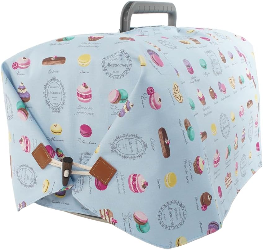 Helen's クレートカバー マカロンブルードット Sサイズ （トグルボタン付き）