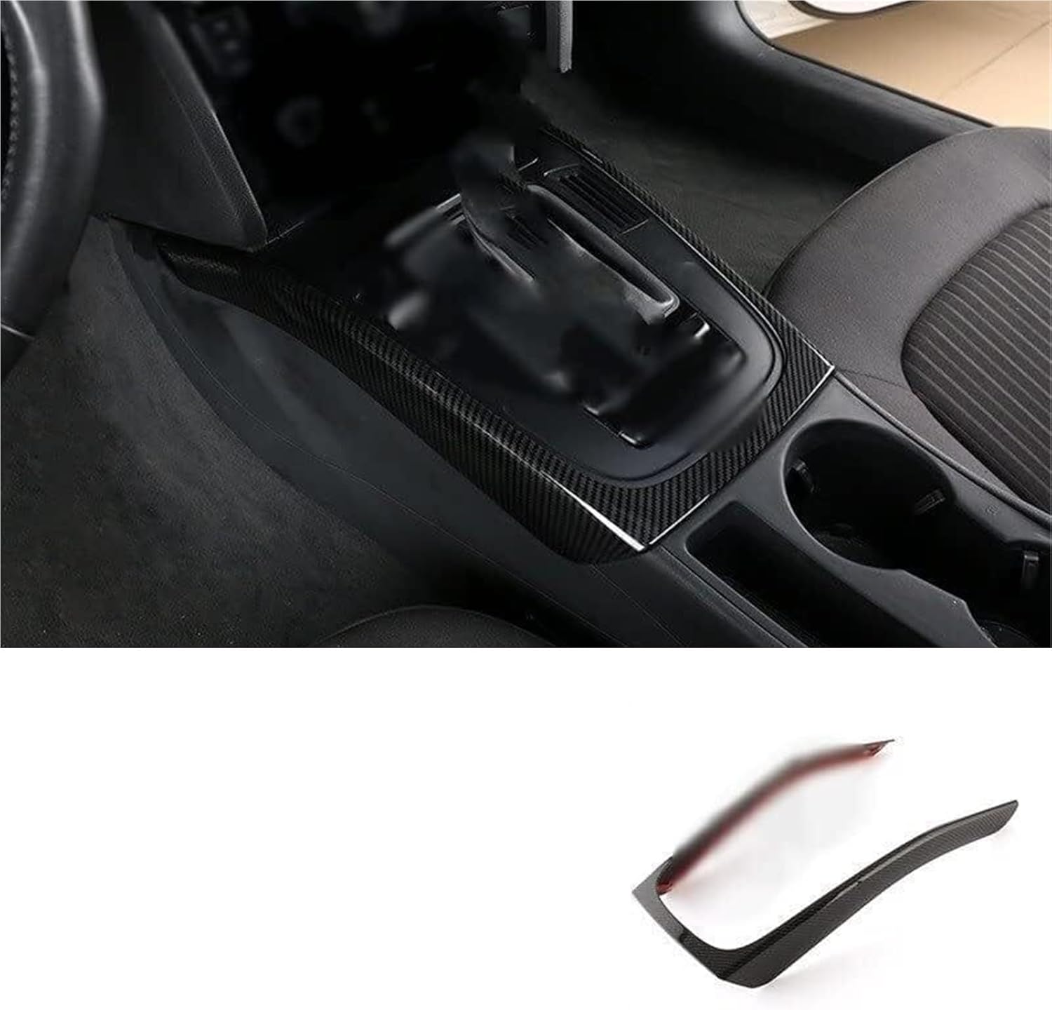 ダッシュボードトリムストリップ A4 A5 B8 2009-2016用 カーギアシフトフレーム装飾カバートリム