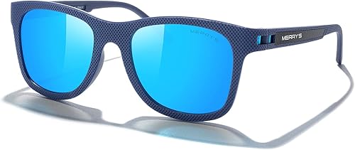 Miniatura 2 de MERRY'S Gafas de sol polarizadas unisex para los amantes TR90, ligeras, con marco cuadrado, para hombres y mujeres