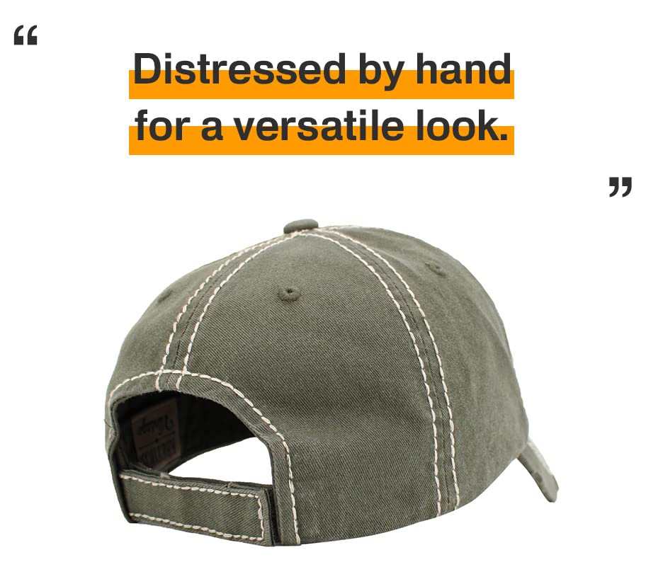 Image of KBETHOS Vintage Washed Distressed Cotton Dad Hat Baseball Cap Adjustable Polo Trucker Unisex Style Headwear