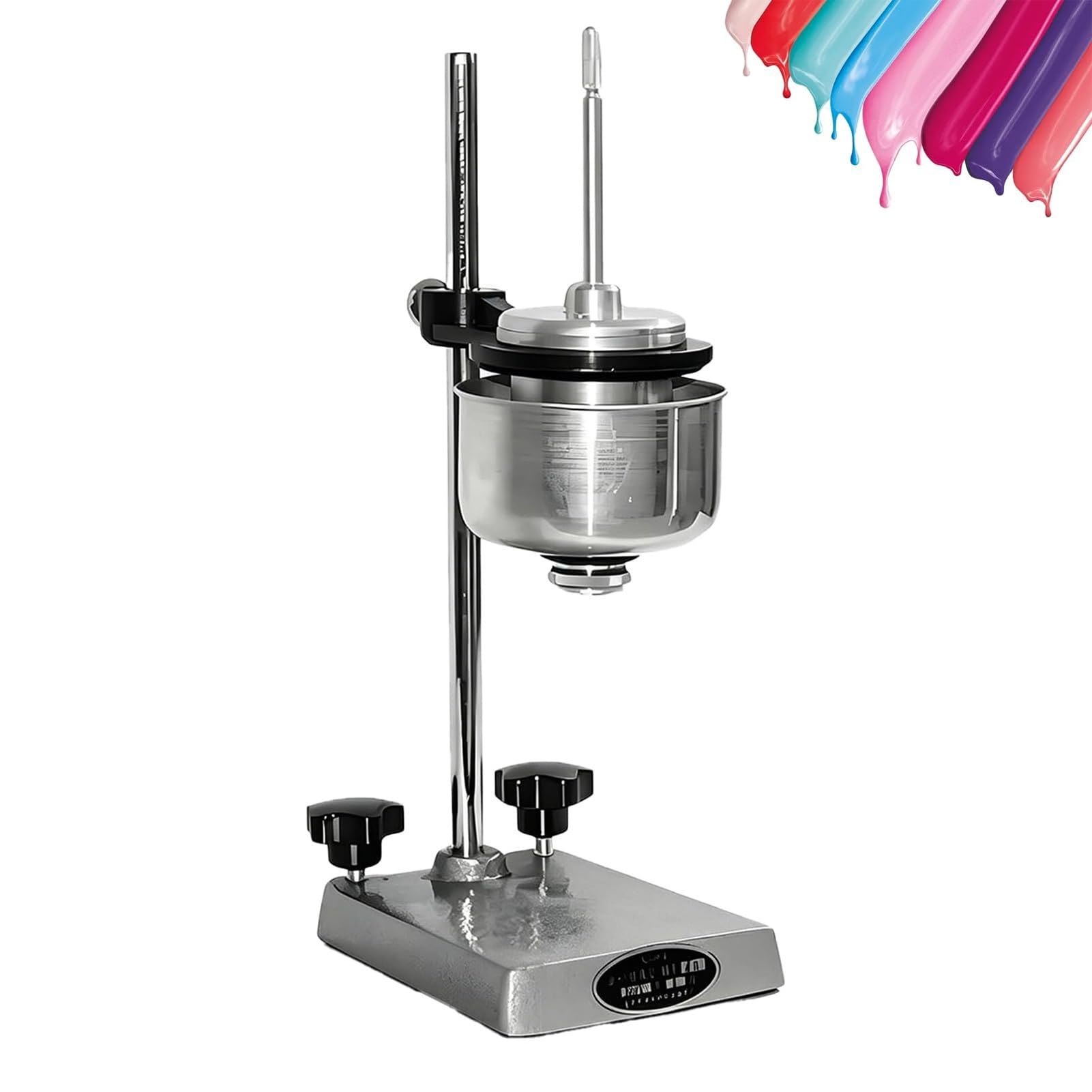 Vaso de viscosidad de 50 ml, viscosímetro de flujo de inmersión, herramienta de prueba de flujo de precisión con soporte ajustable para revestimientos, pinturas, tintas, adhesivos, uso industrial