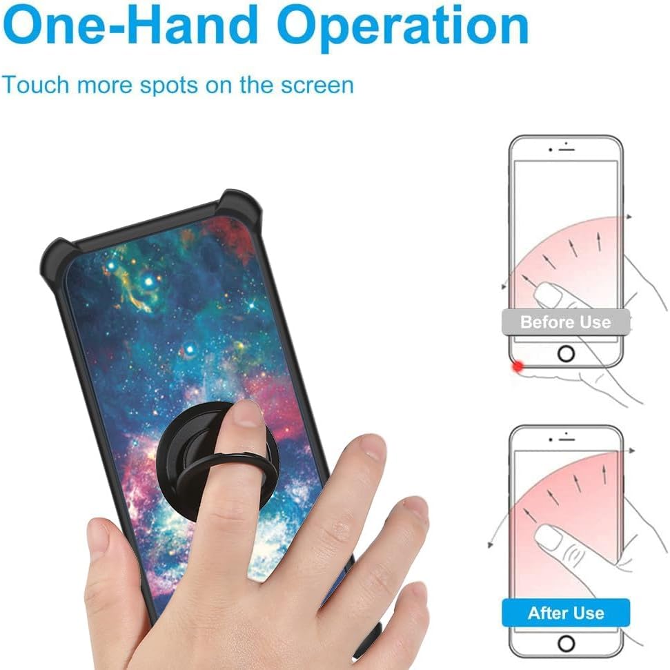 Image explaining the luminous effect style, showing a glowing pattern and detailing the four layers of the case back: Clear, scratch-resistant protective surface; Light Absorbing Layer; Ultra HD print pattern layer; PC rugged protective backplate.