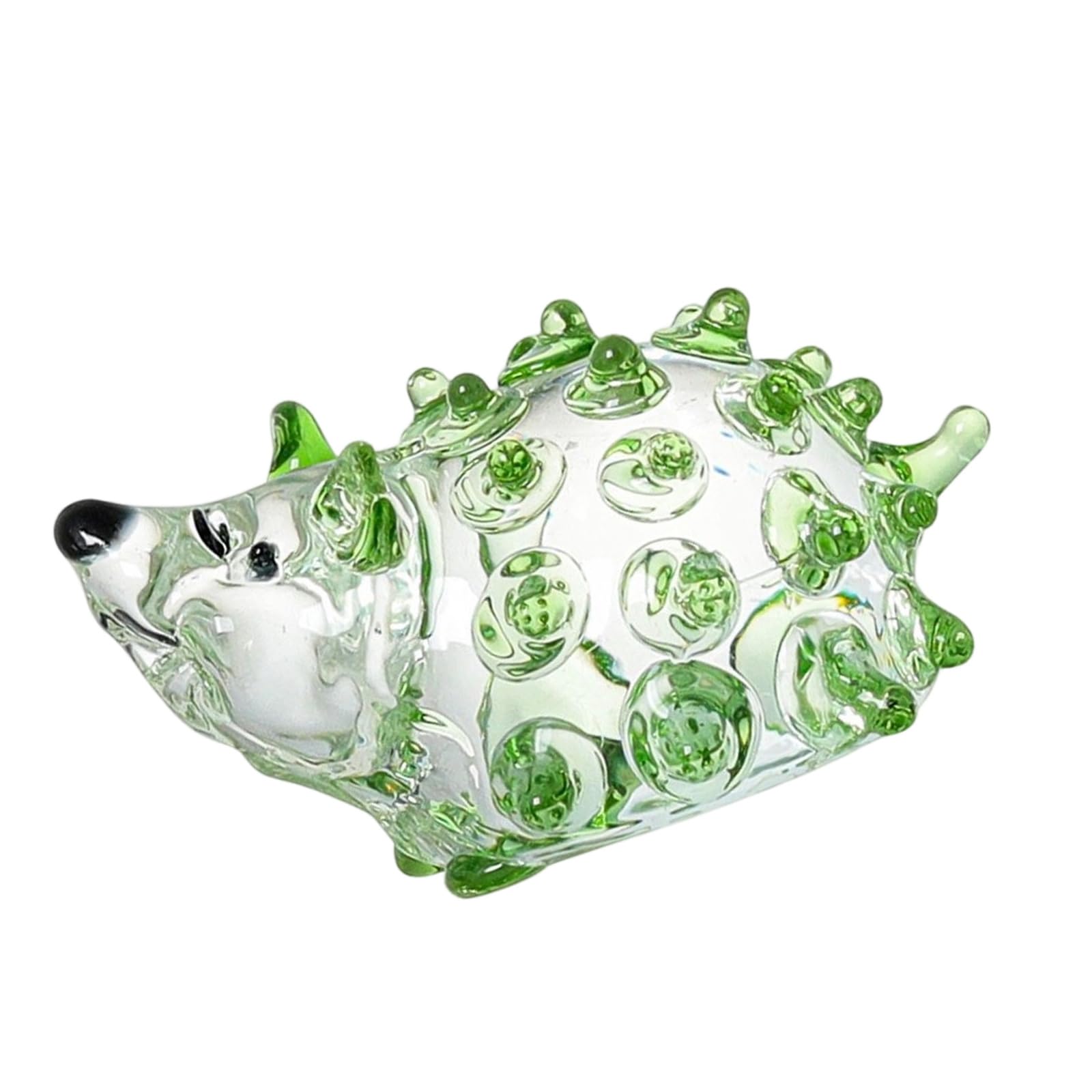 Crystal Animal Statue Beautiful Glass Animal Sculpture Wonderful Tabletop Decoration Accessories Tiny Spiny Decoration