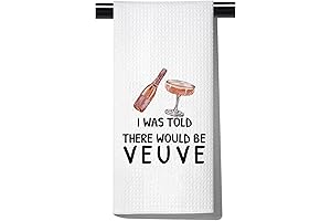 Veuve Champagne Lover's Dream: 'I Was Told There Would Be Veuce' Kitchen Towel