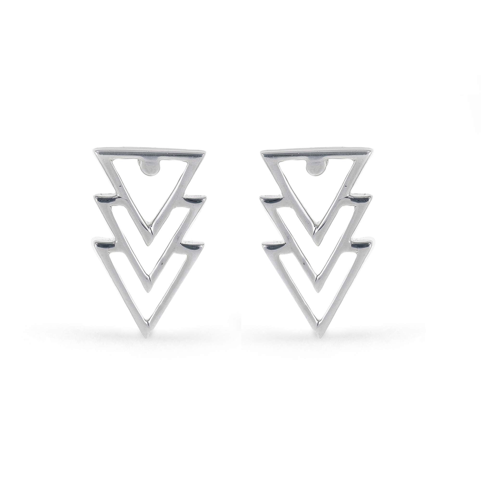 Crochet earrings triangle