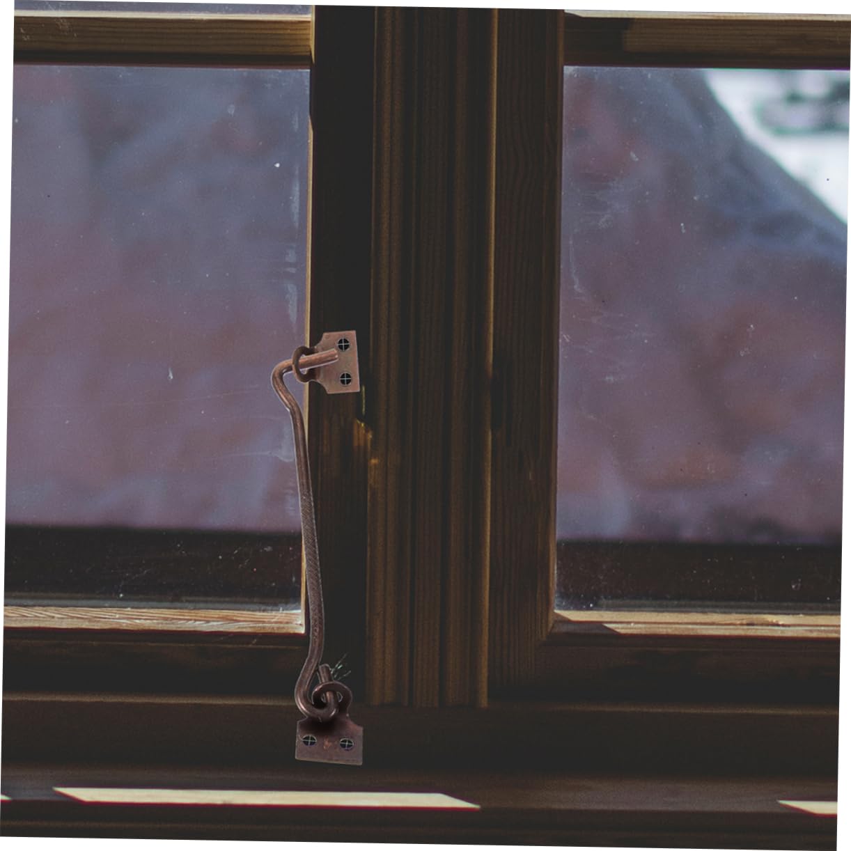 HOOTNEE Retro Style Window Hook Latch Inch Privacy Hook Latch Sturdy Wrought Iron for Home Security