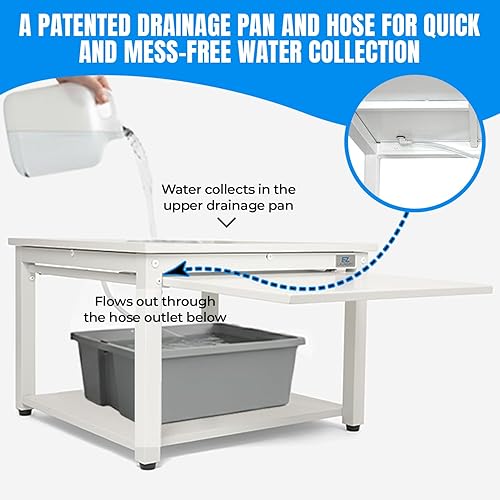Miniatura 2 de Pedestal para lavadora y secadora con estante extraíble, 27 pulgadas de ancho, 18 pulgadas de alto, acero blanco, ajuste universal con las