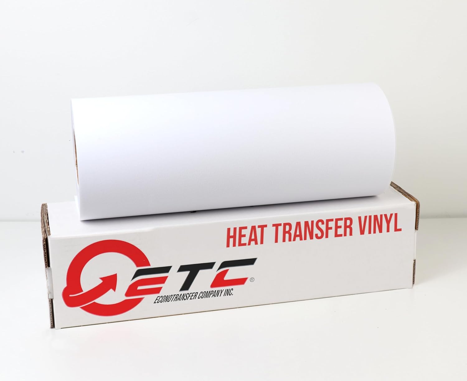 EconoSub Heat Transfer Vinyl - Sublimation Iron On Vinyl for DIY Projects - Durable & Vibrant - Heat Transfer Vinyl for T-Shirts, Bags, and More (1 Yard, Flock White)